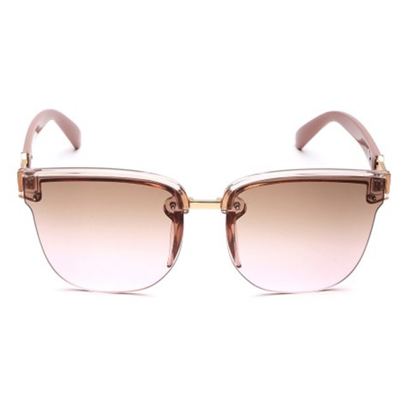 Women Half Rim Square Sunglasses